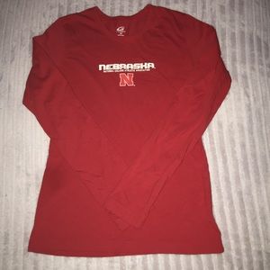 Red Nebraska Long Sleeve Tee